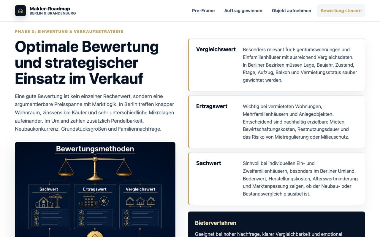 Screenshot: Makler-Roadmap (Ansicht 3)