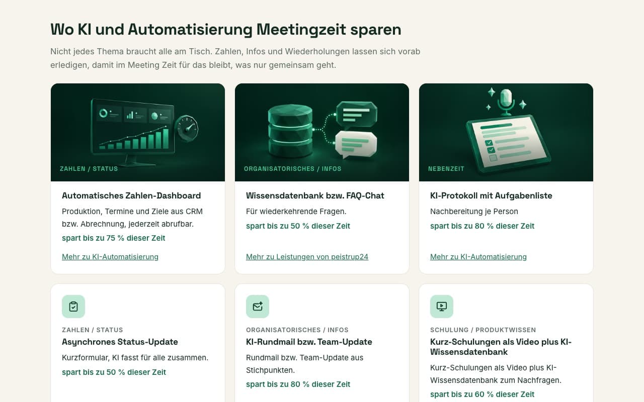 Screenshot: Meeting-Kosten-Rechner (Ansicht 3)