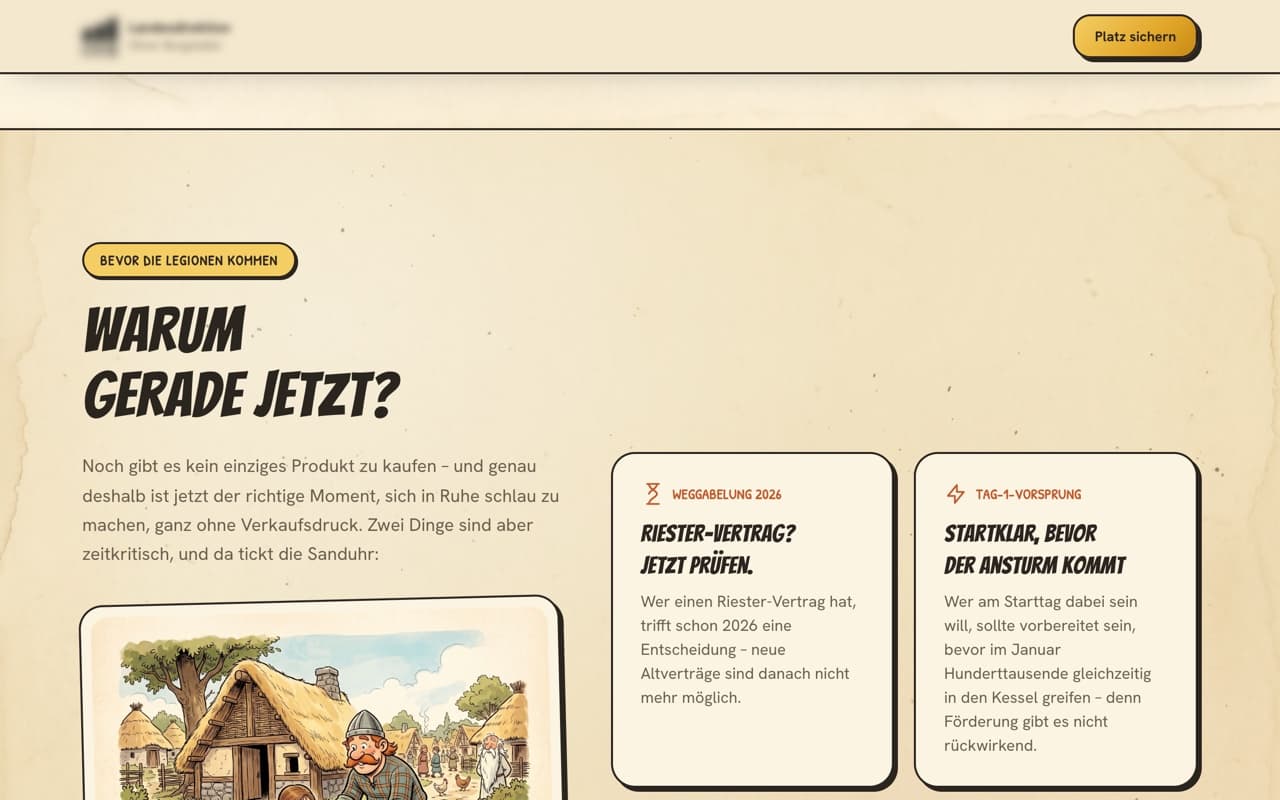 Screenshot: Magic potion campaign (view 3)